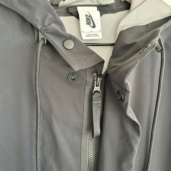 Nike Jacket NikeLab Collection Oversize Black Rain Coat Parka AV8282 - Picture 11 of 15